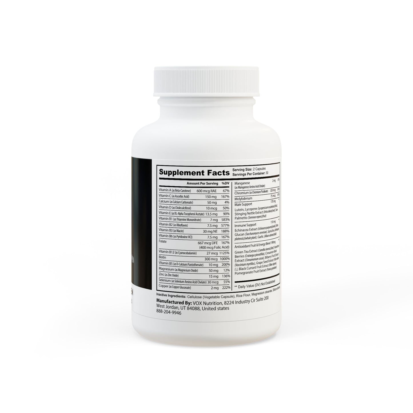 Health Circle Daily Strength Multivitamin for Men - 60 Caps