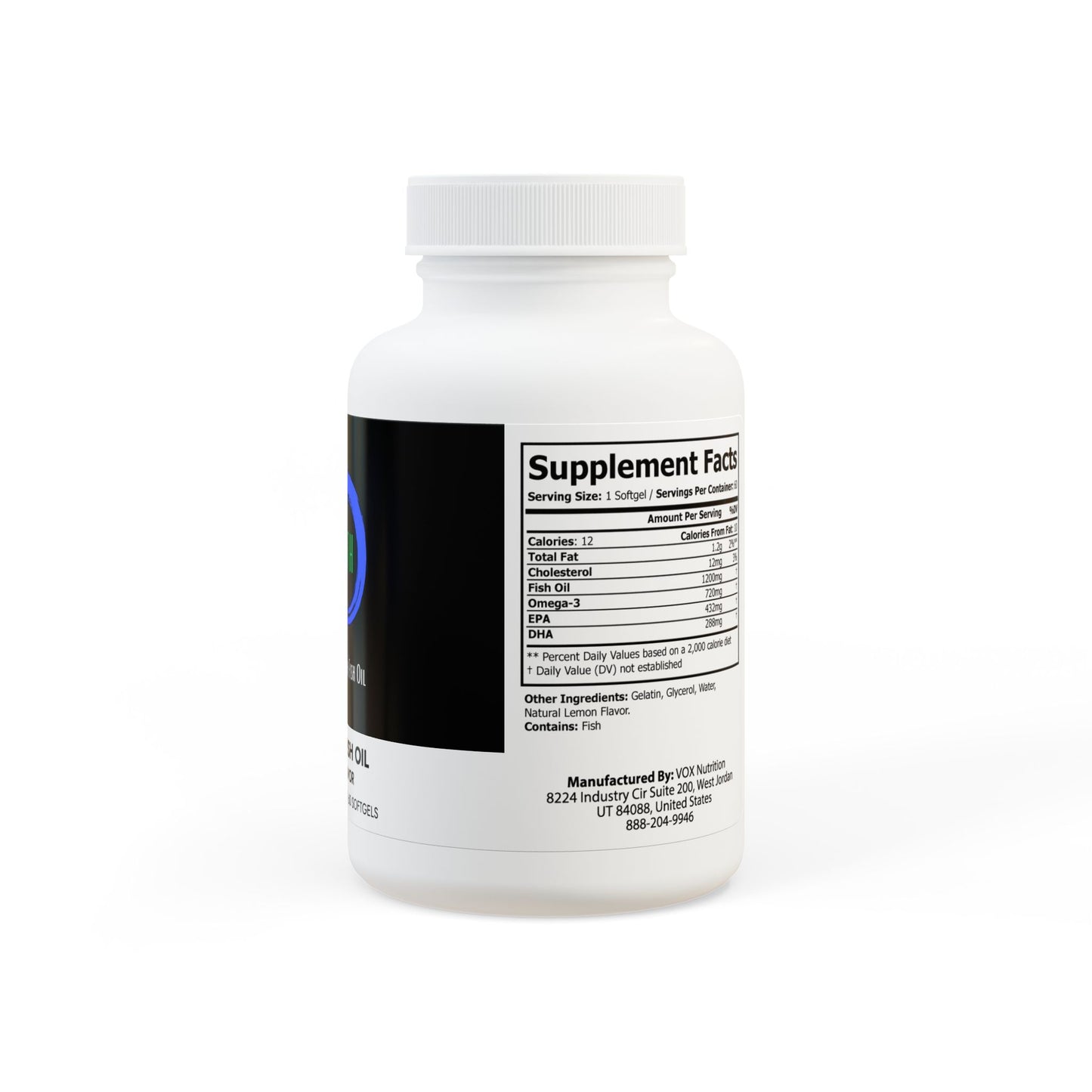 Health Circle Omega Strength Fish Oil - 60 Softgels